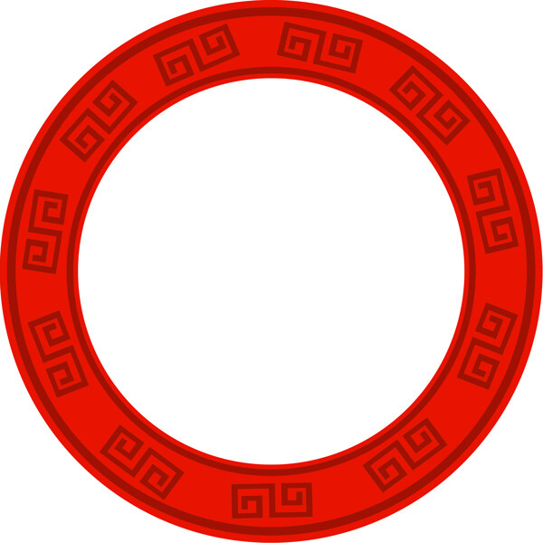 喜慶紅色古風(fēng)圓圖片