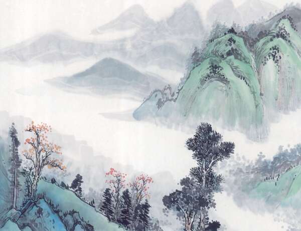 水墨山水畫(huà)圖片