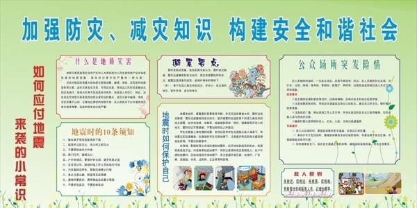 防震宣傳欄圖片