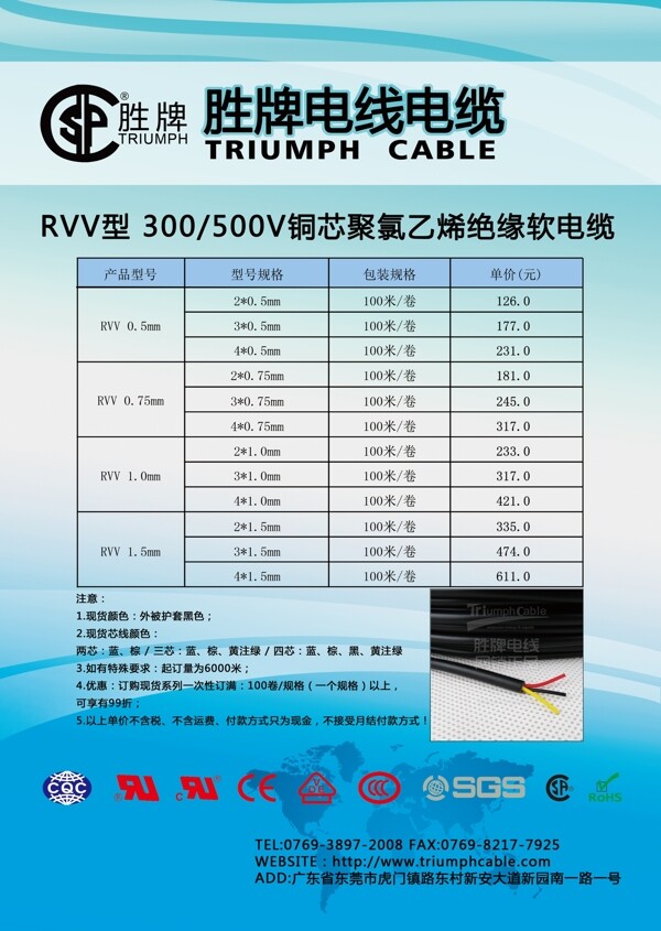 電線電纜超實(shí)惠促銷宣傳單