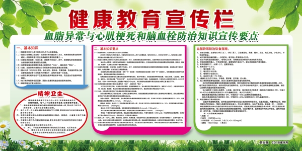 健康教育宣傳欄