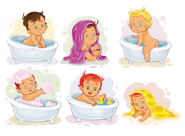 小孩子洗澡