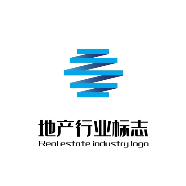 简约立体地产logo