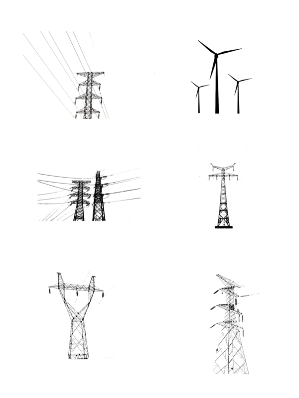 电缆电力风车图片