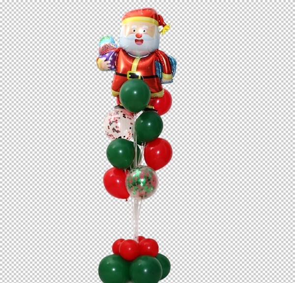 圣诞老人气球树图片
