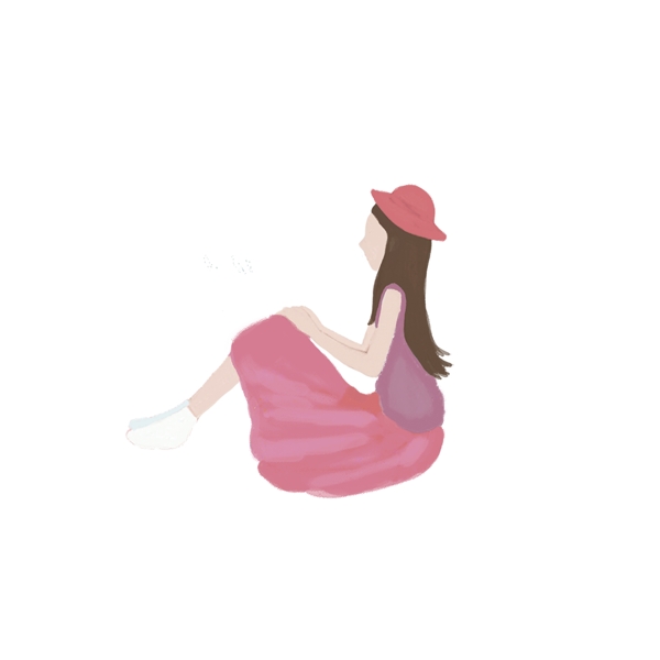 簡約小女生可商用元素