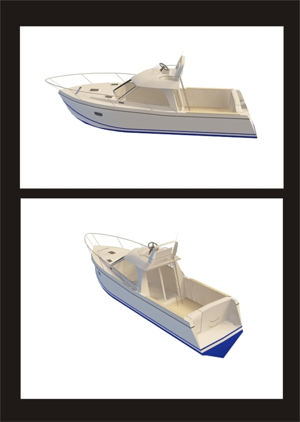 游艇3d模型