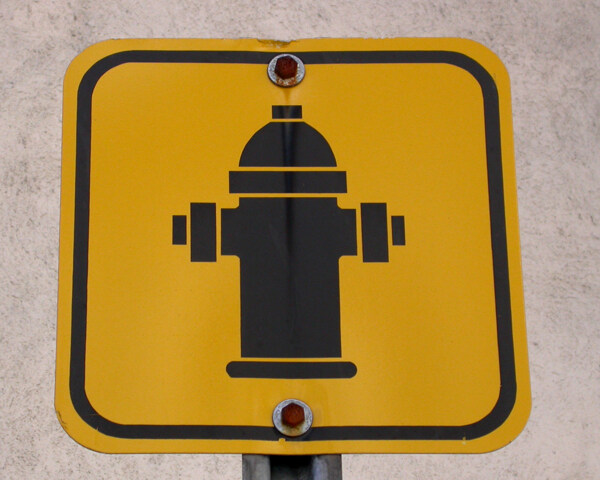 消防栓指示牌图片