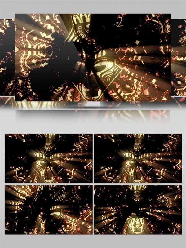 金色蝴蝶光束视频素材