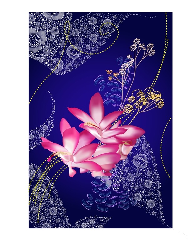 非常有特色的中国古典花纹背景矢量素材
