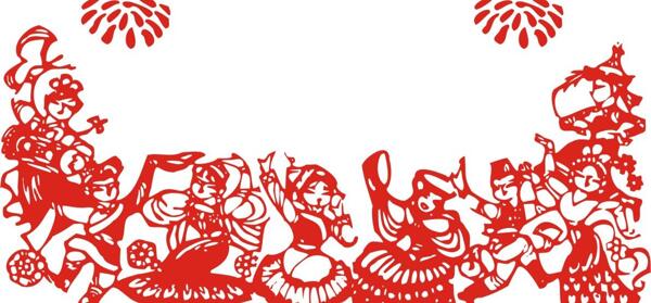 新年節(jié)日民族歡慶矢量圖01