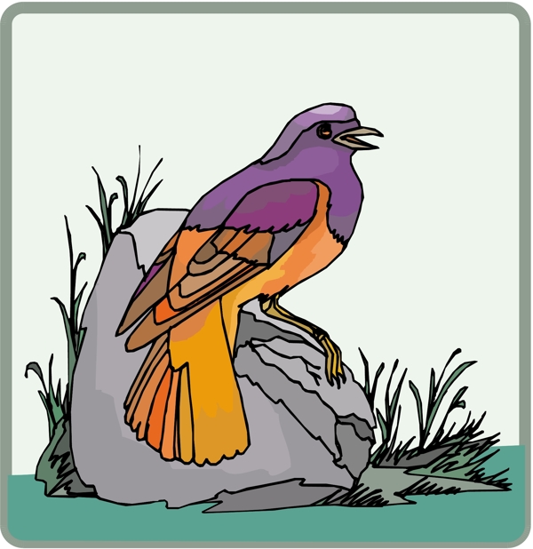 各種鳥類鳥動物矢量素材EPS格式0461