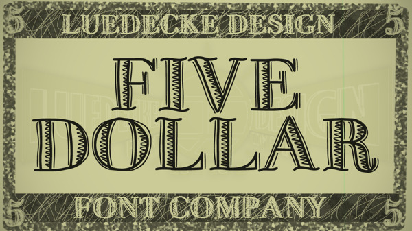 fivedollar字體