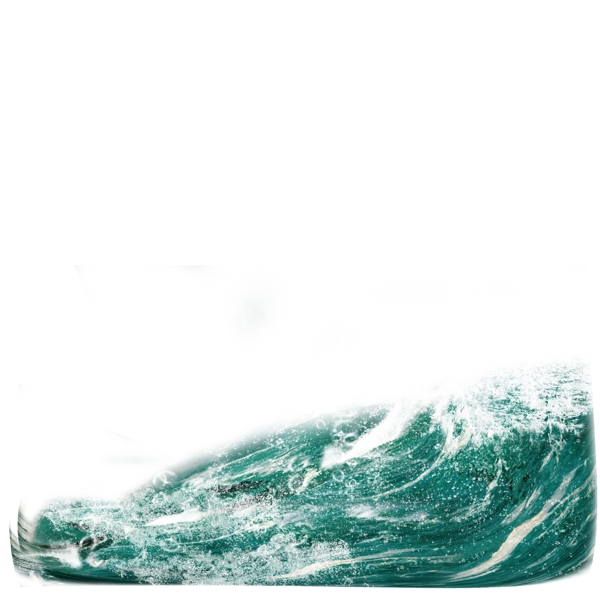 蓝色大海海涛波浪元素