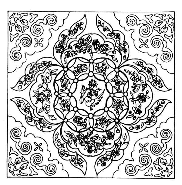 團(tuán)花紋樣傳統(tǒng)圖案0108