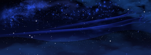 原創(chuàng)藍(lán)色夜晚星空背景
