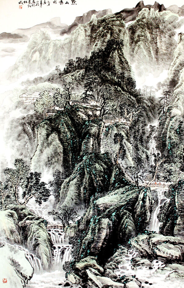 黷山秀水圖片