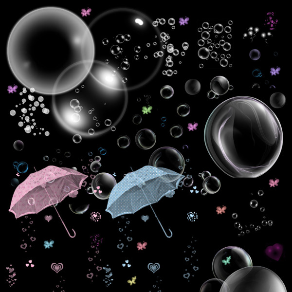 泡泡雨傘氣泡