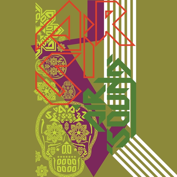 印花矢量圖圖文結(jié)合文字英文花紋免費(fèi)素材