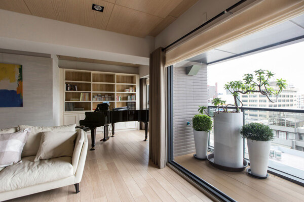 木质地板设计客厅效果图