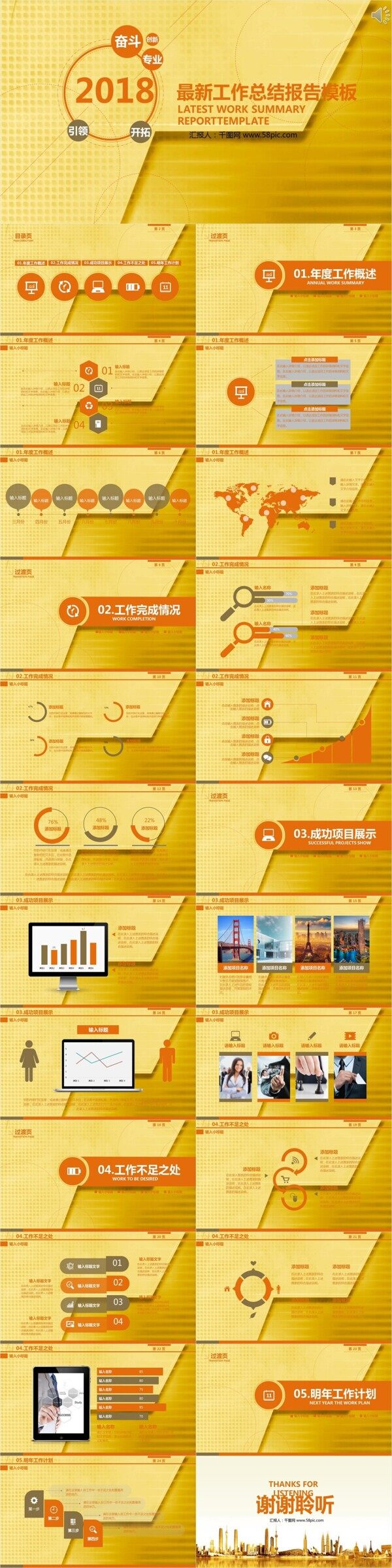 創(chuàng)意實(shí)用商務(wù)年度總結(jié)工作計(jì)劃ppt模板