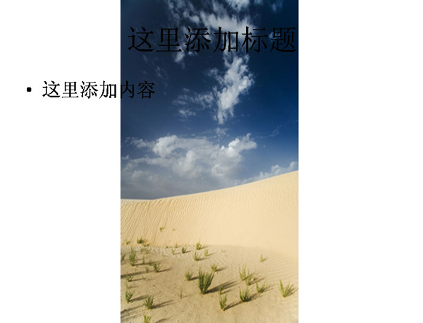 沙漠綠草藍(lán)天