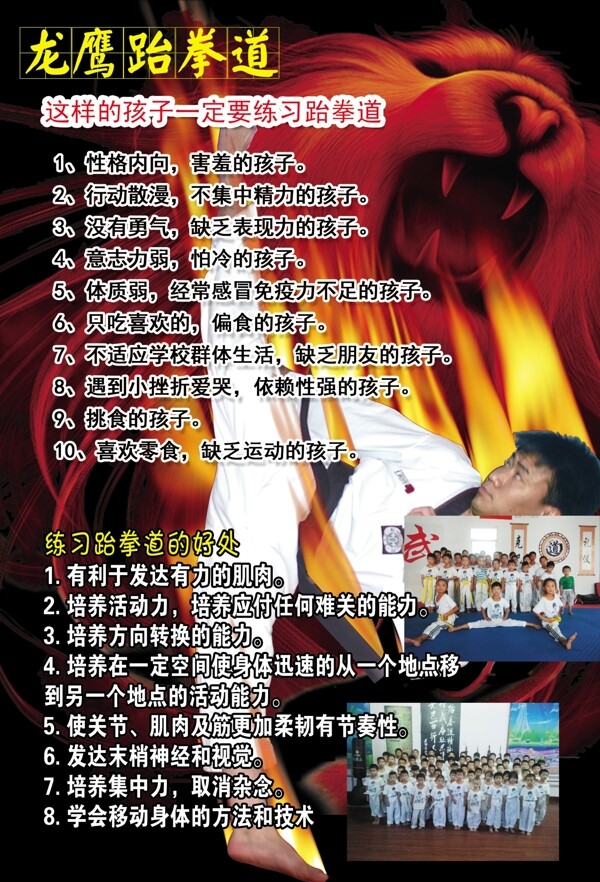 跆拳道彩頁