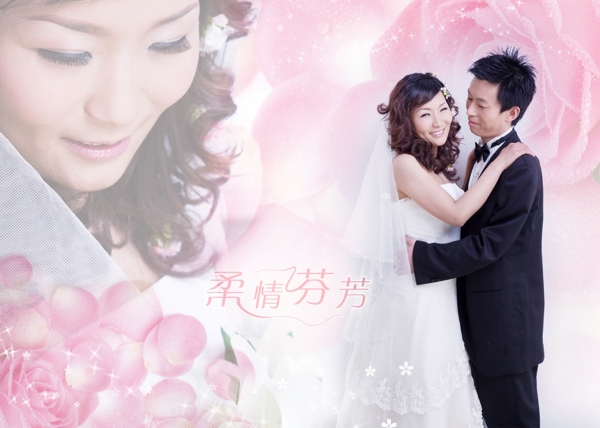 柔情芬芳婚紗模板