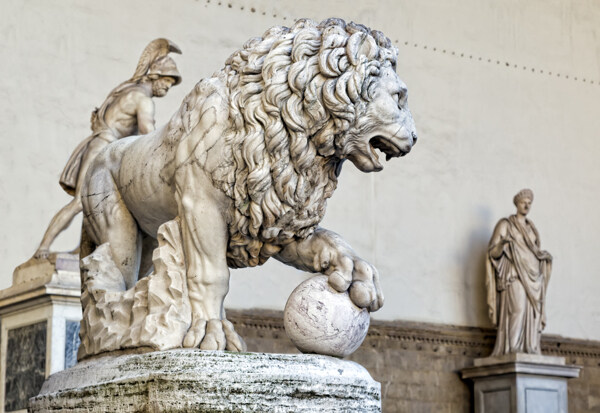 意大利石狮雕塑图片