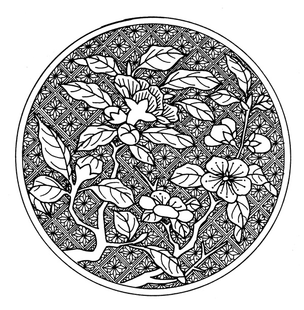 花鳥圖案元明時(shí)代圖案中國傳統(tǒng)圖案211