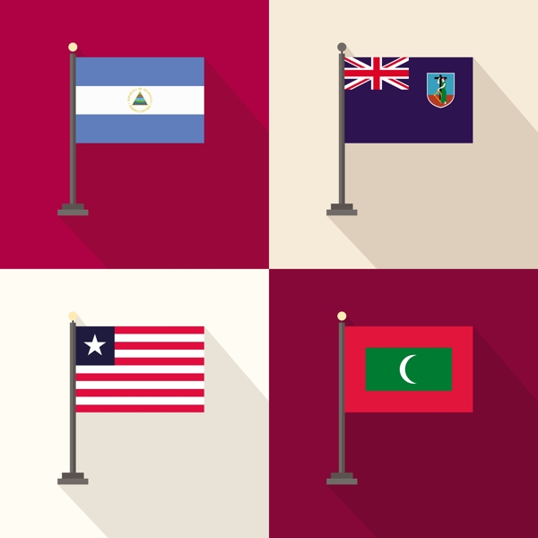 利比里亚和马尔代夫尼加拉瓜蒙特塞拉特