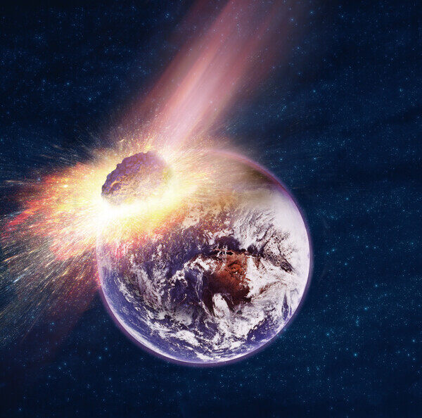 陨石撞击地球高清图片