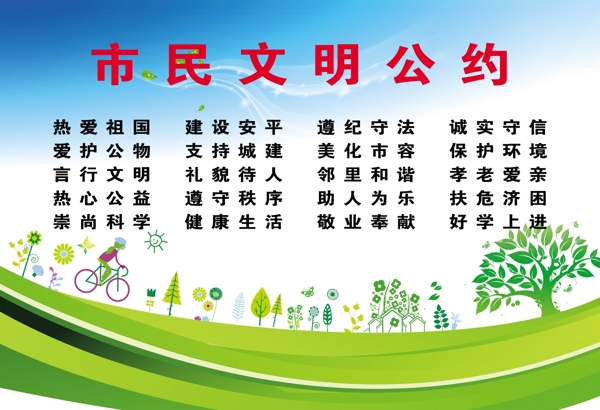 市民公約展板圖片