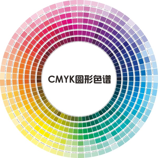 CMYK圆形色谱