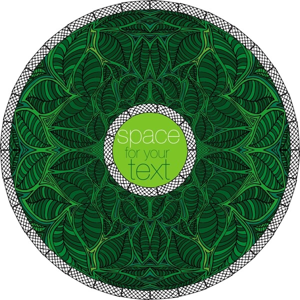 葉子背景矢量插畫(huà)摘要素描