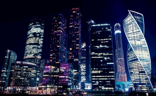 现代科技发展城市夜景