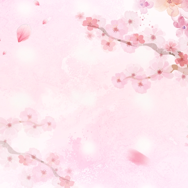 粉色浪漫樱花广告背景