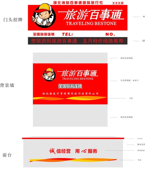 旅游百事通店門設(shè)計圖片