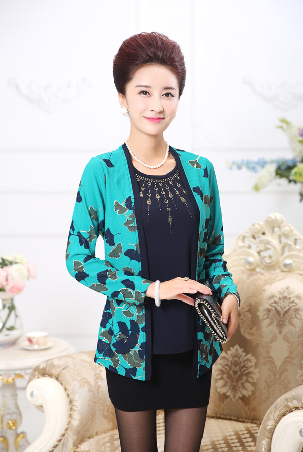 女裝媽媽裝淘寶女裝婦女裝圖片
