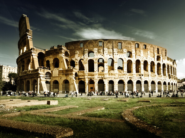 罗马著名建筑物摄影图片