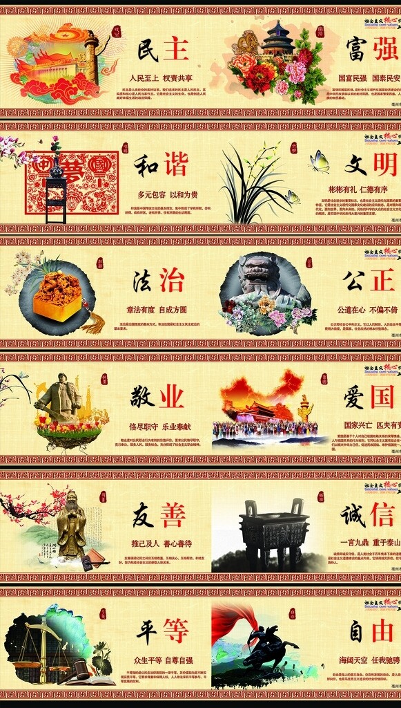 核心價(jià)值觀24字