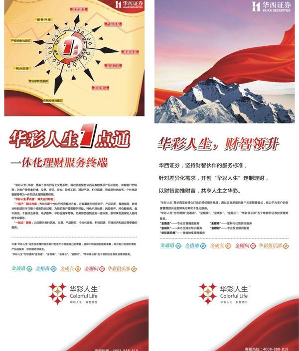 華西證券易拉寶圖片
