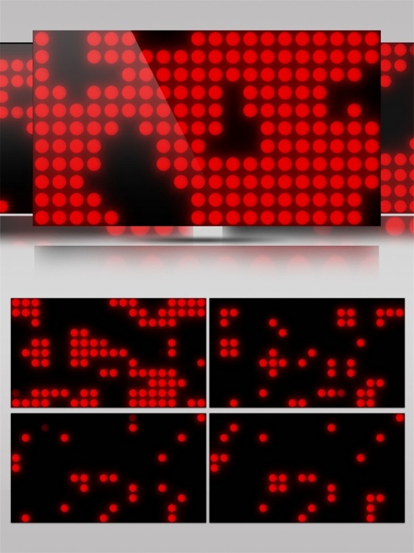 红色矩阵光视频素材