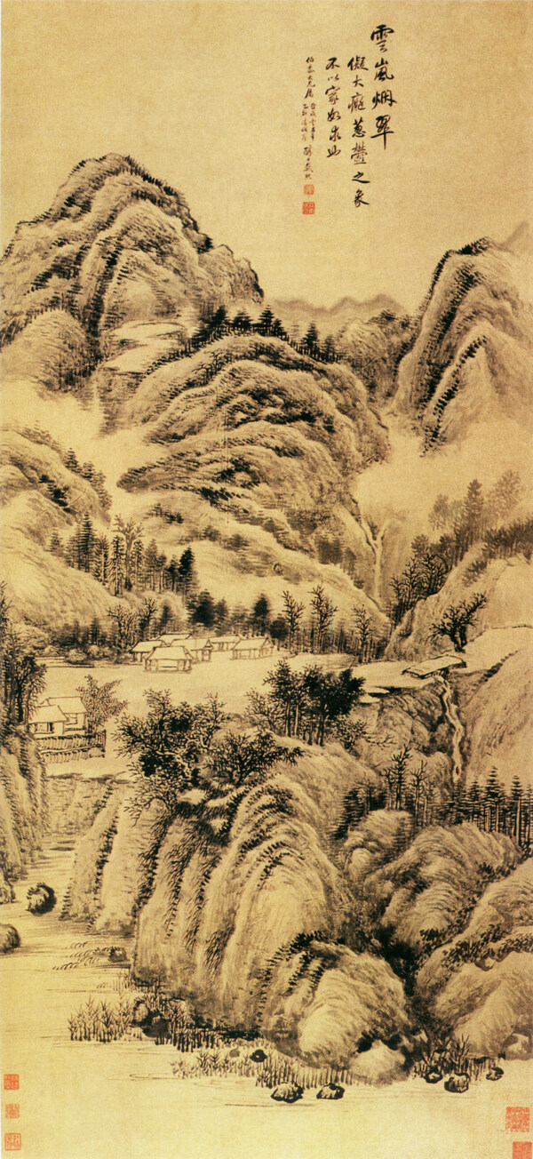 東山報(bào)捷圖山水畫(huà)中國(guó)古畫(huà)0921