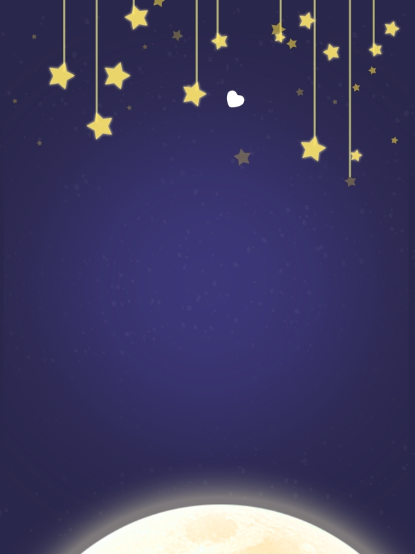 月亮星星廣告背景