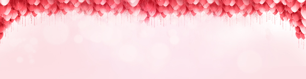 愛(ài)情溫馨氣球背景banner