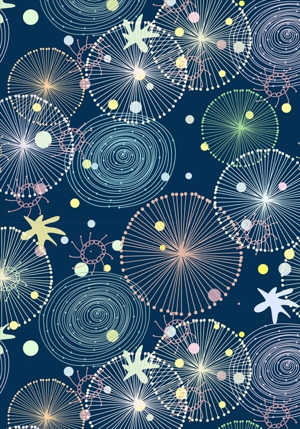 星空手繪圖案