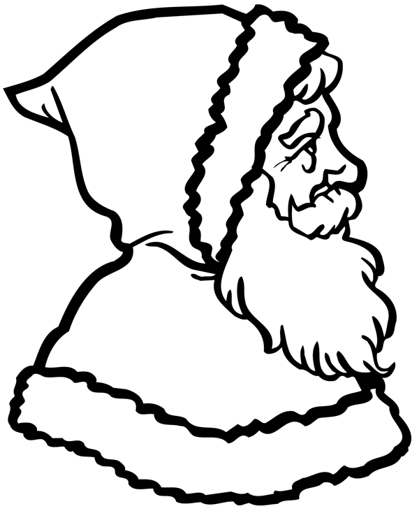 圣诞老人头像卡通头像矢量素材EPS格式0035