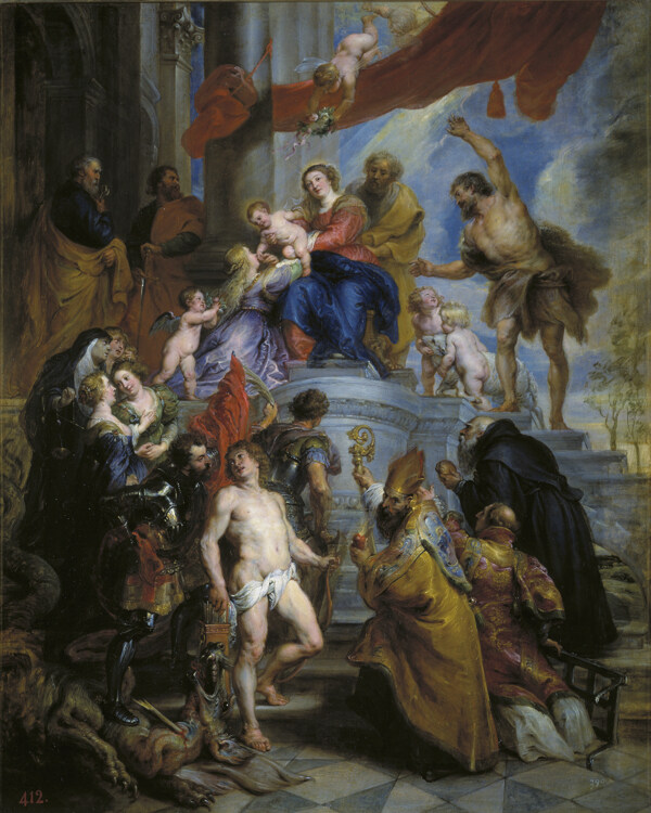 RubensPeterPaulLaSagradaFamiliarodeadadesantosCa.1630德国画家彼得保罗鲁本斯peterpaulrubens宫廷人物人