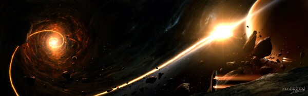 星空絢麗背景
